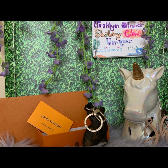 Louis Vuitton Monogram Dog Keychain Bag Charm - Picture 3 of 11